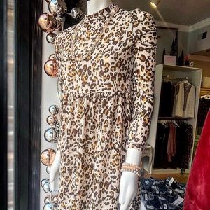 Leopard sweater dress